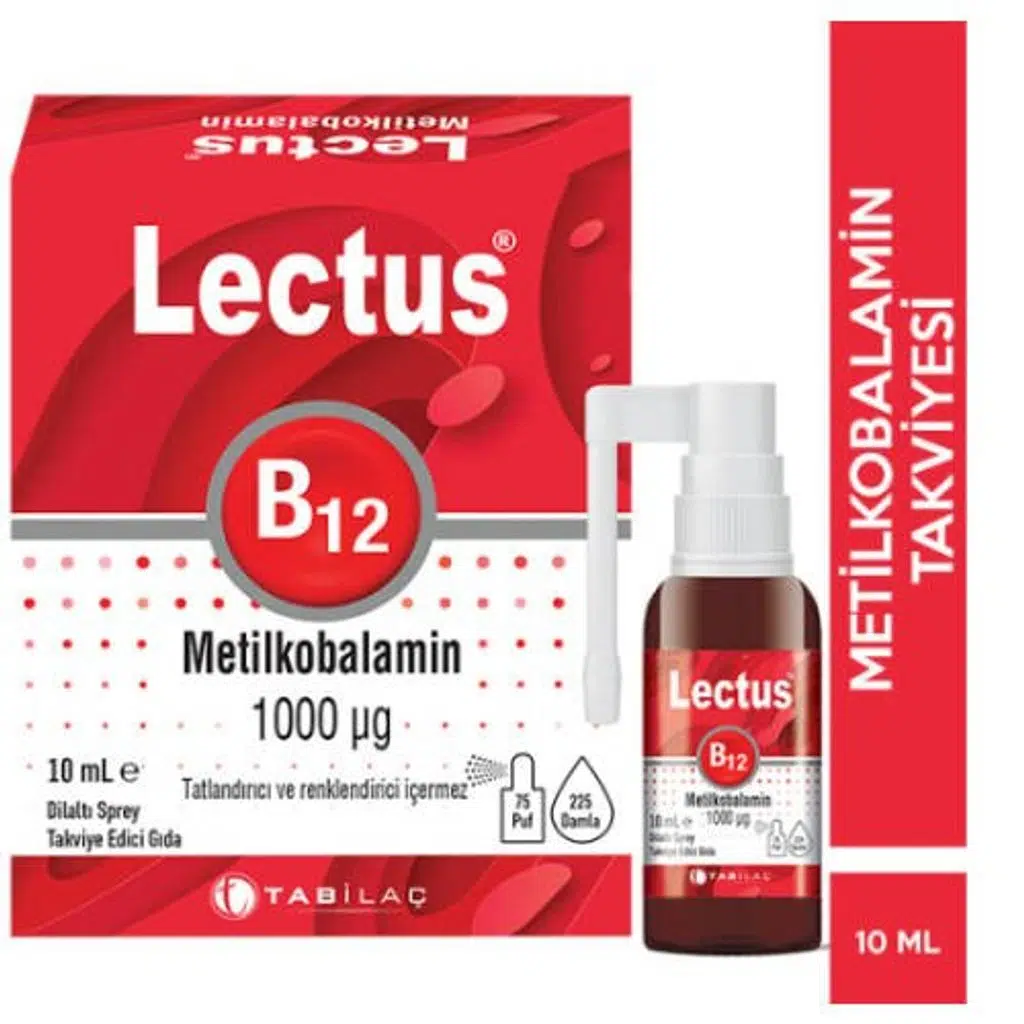 Lectus Metilkobalamin Dilaltı Sprey 10 ml
