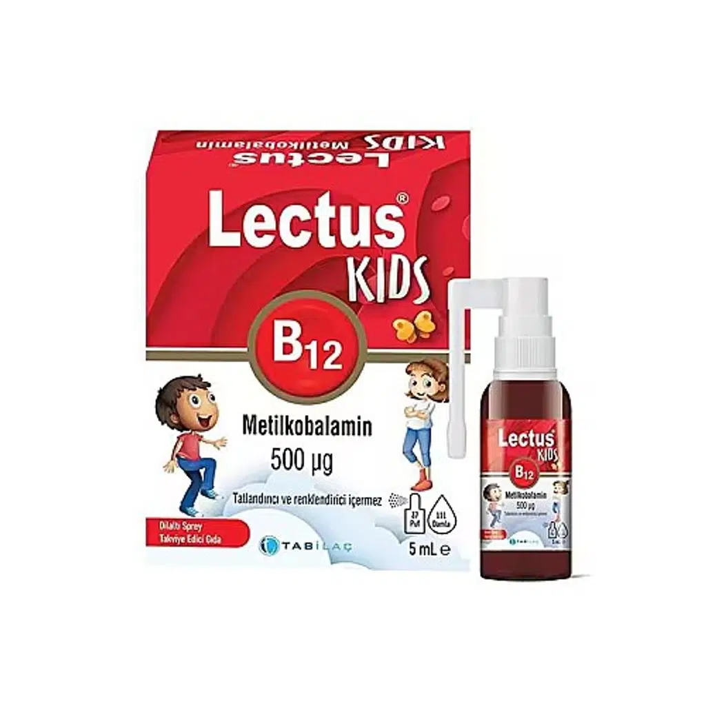 Lectus Metilkobalamin Kids B12 Dil Altı Sprey 5 ml