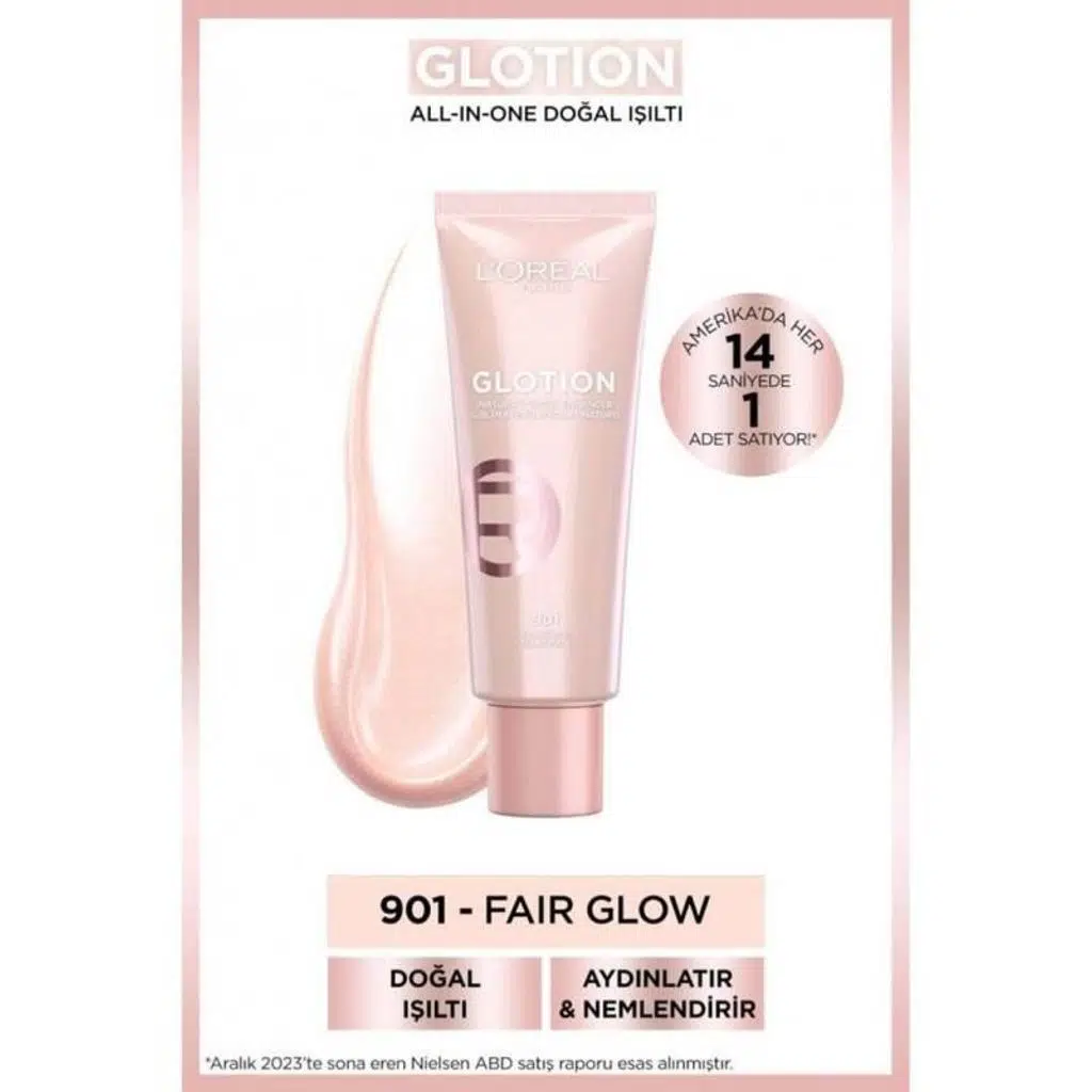 L'Oreal Paris Glotion All-In-One Doğal Işıltı 901 - Fair Glow 40 ml