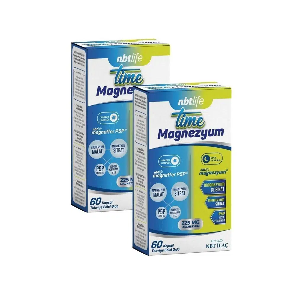 Nbt Life Time Magnezyum 60 Kapsül 2'li