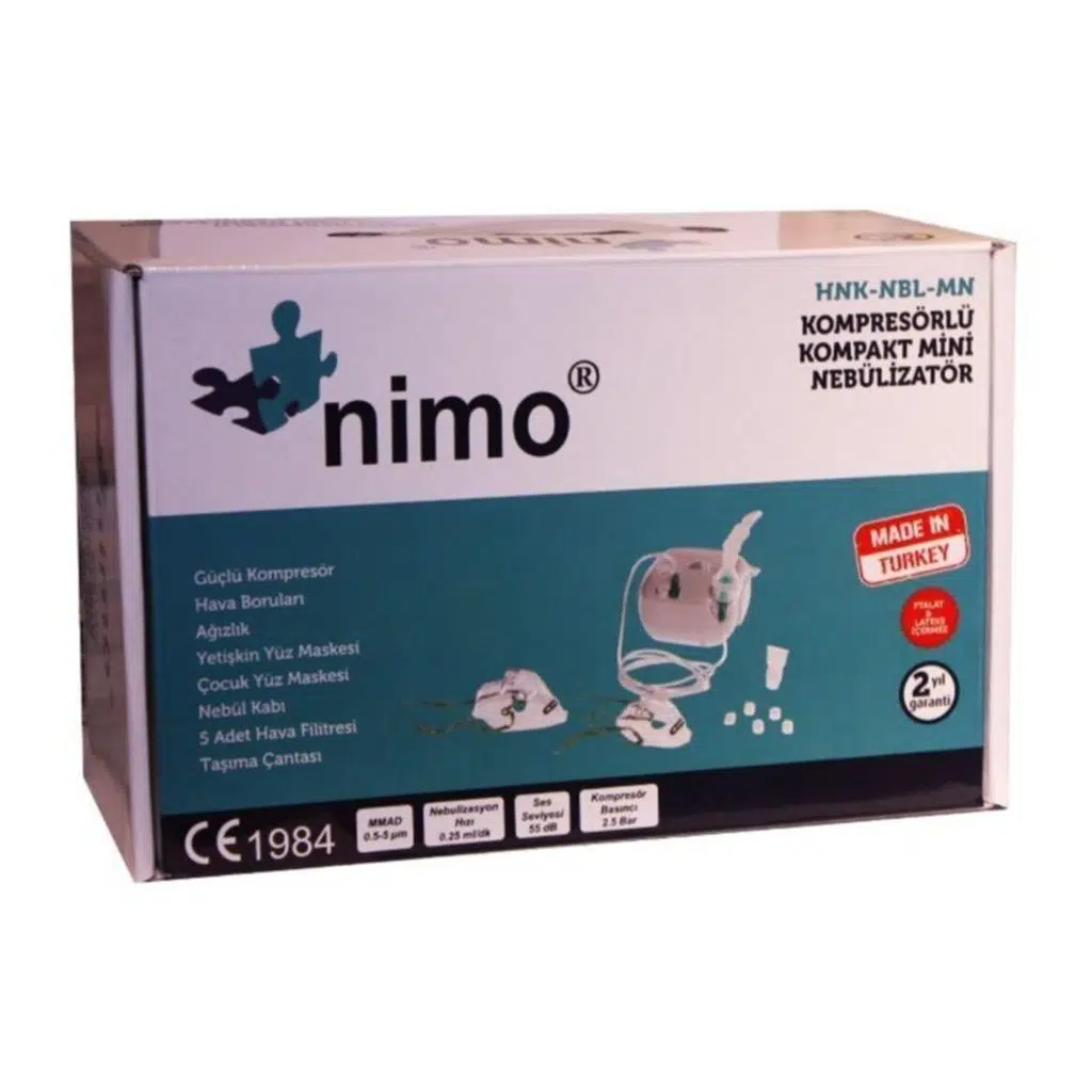 Nimo Kompresörlü Mini Nebulizatör
