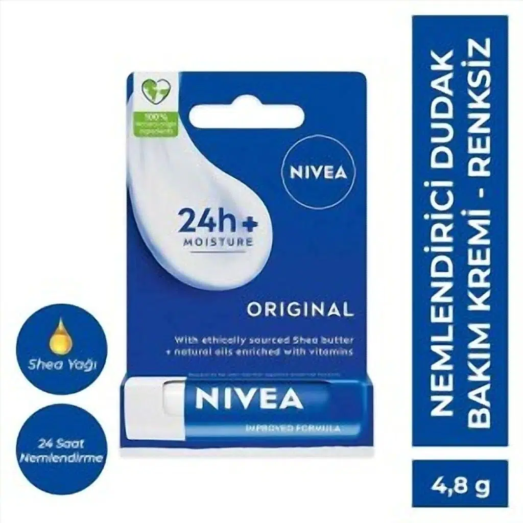 Nivea Bakım Yapan Dudak Bakım Kremi Orginal 4,8 gr