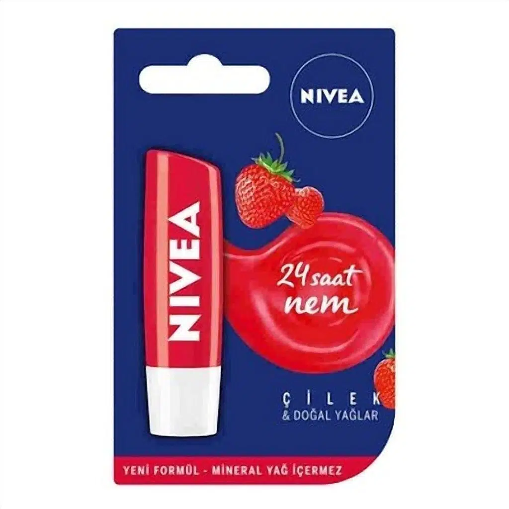Nivea Lip Stick Çilek 24 Saat Nem