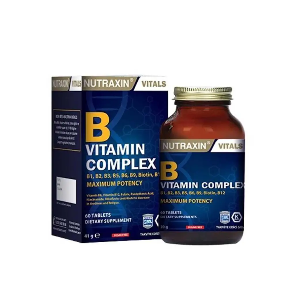 Nutraxin B Complex Vitamin 60 Kapsül