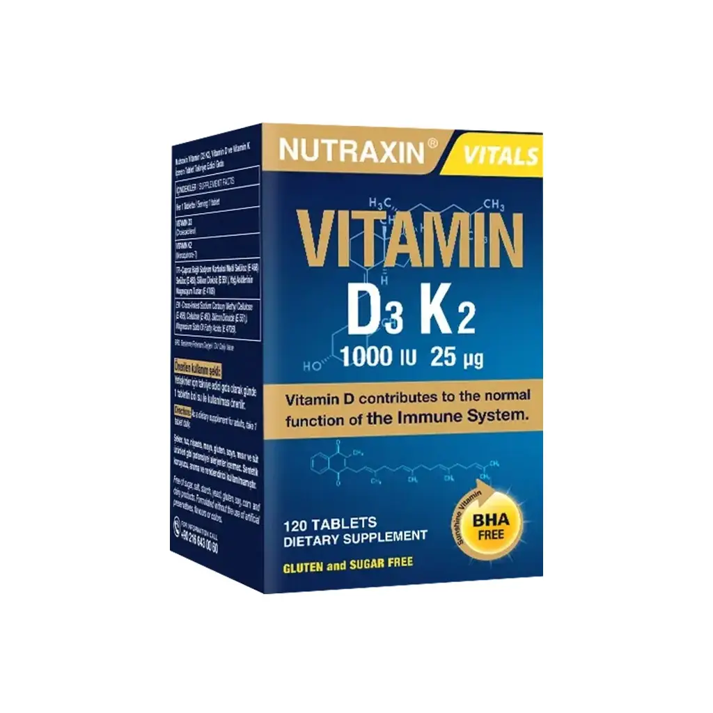 Nutraxin D3K2 Vitamin 120 Tablet