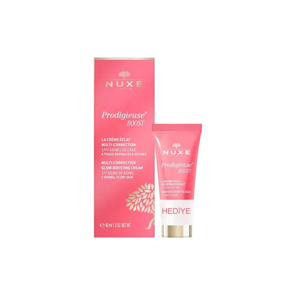 Nuxe Creme Prodigieuse Boost Glow Boosting Cream 40 ml + Night Recovery Oil Balm 15 ml