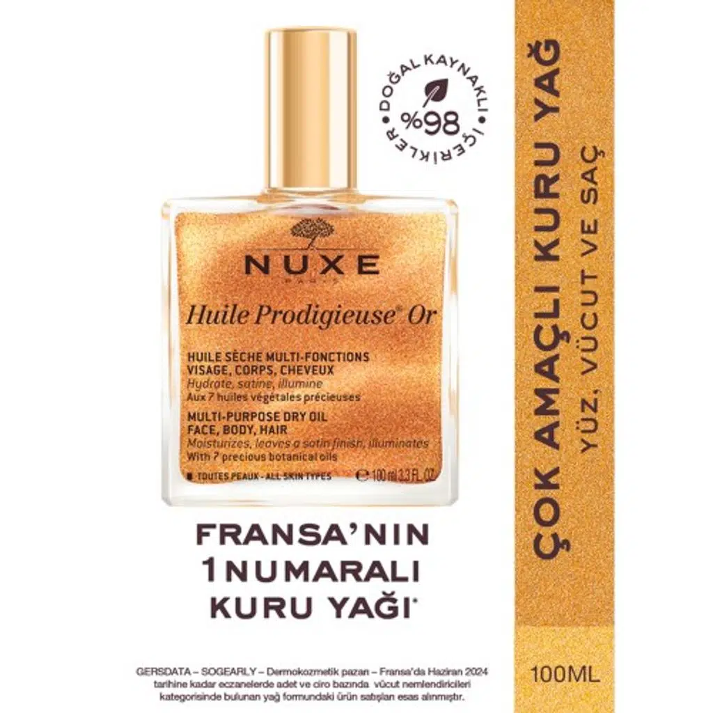Nuxe Huile Prodigieuse OR Altın Parıltılı Kuru Yağ 100 ml