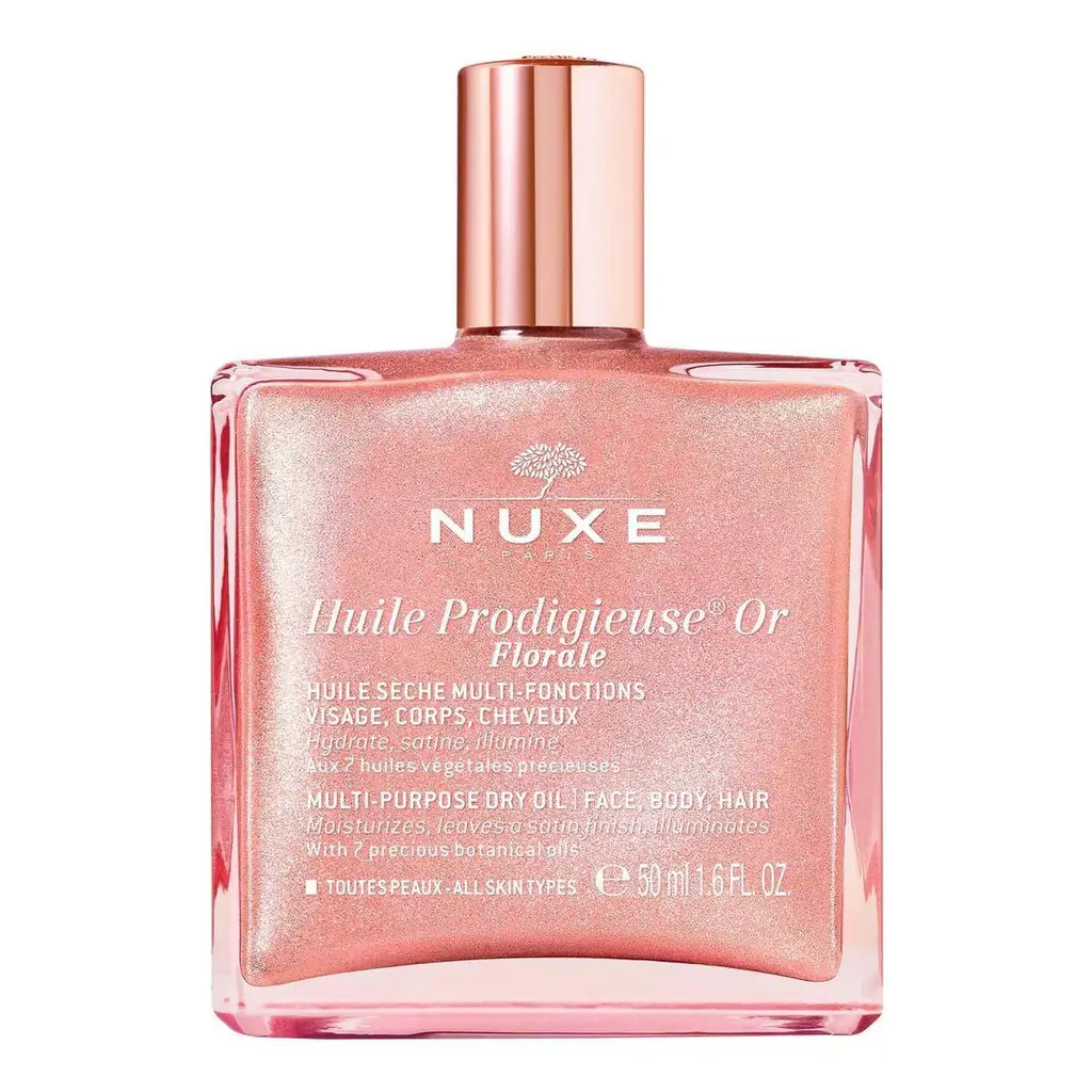 Nuxe Huile Prodigieuse Or Pembe Parıltılı Çiçeksi Çok Amaçlı Kuru Yağ 50 ml