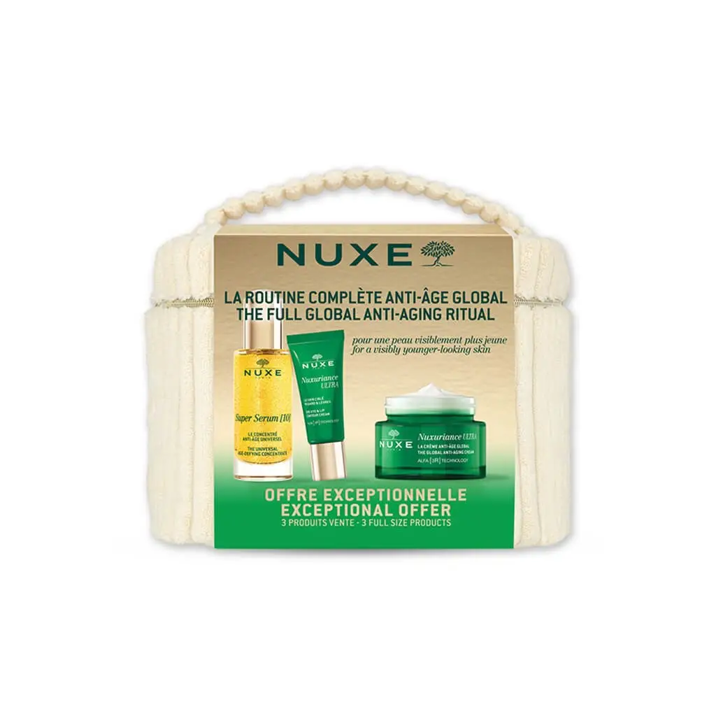 Nuxe Nuxuriance Ultra Yaşlanma Karşıtı Bakım Seti - Serum 30 ml + Göz ve Dudak Kremi 15 ml + Yüz Kremi 50 ml