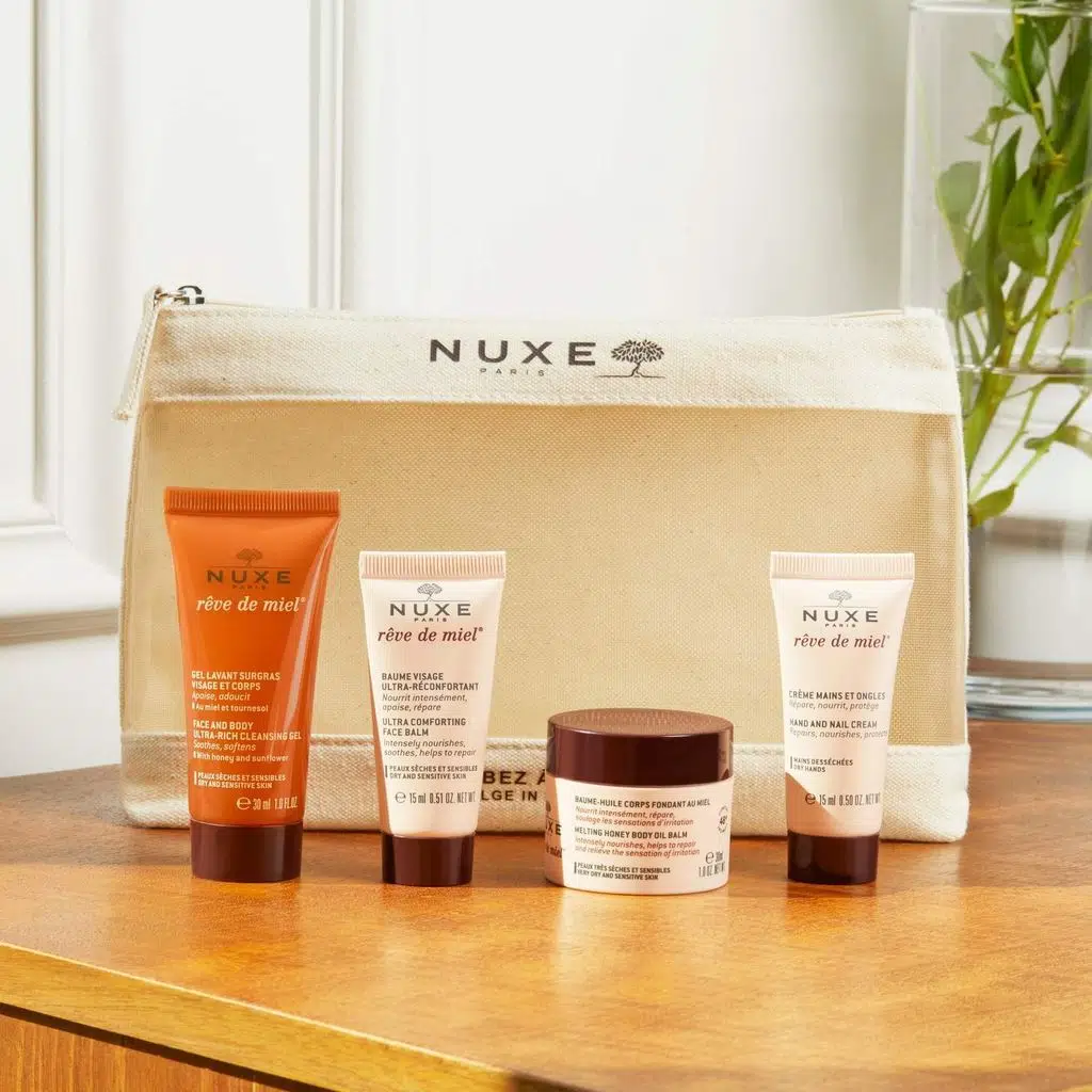 Nuxe Reve De Miel Seyahat Seti - Jel 30 ml + Balsam 15 ml + Krem 30 ml + El Kremi 15 ml