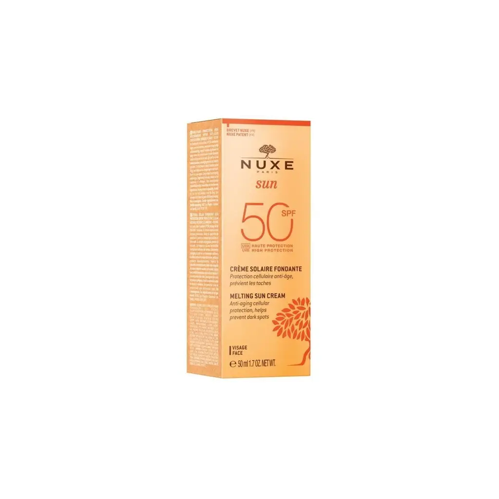 Nuxe Sun Eriyen Dokulu Yüz Güneş Kremi SPF50 50 ml