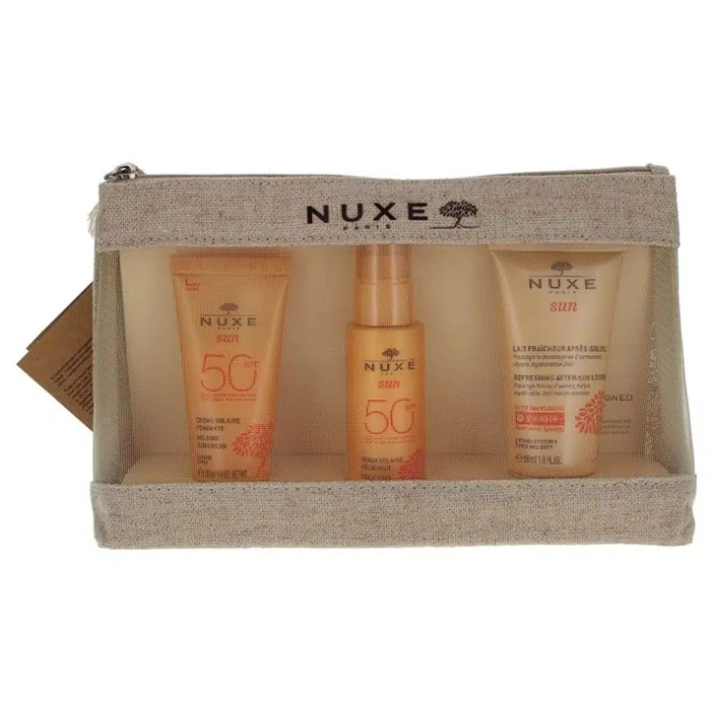 Nuxe Sun Güneş Koruyucu Yüz Kremi SPF50+ 30 ml + Yüz ve Vücut Sütü SPF50+ 50 ml + Güneş S. Bakım Kremi 50 ml