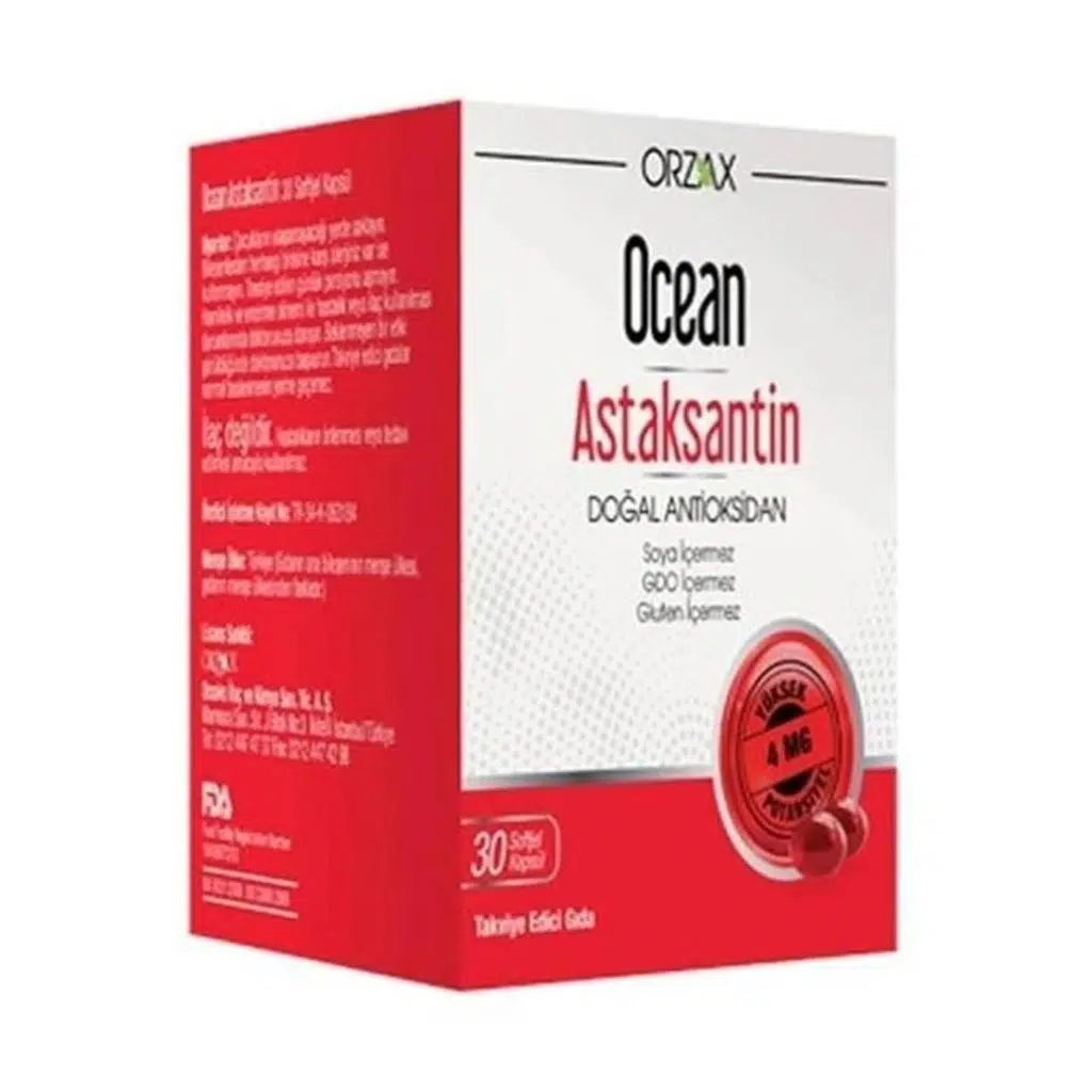 Ocean Astaksantin 30 Kapsül - Eski Ambalaj