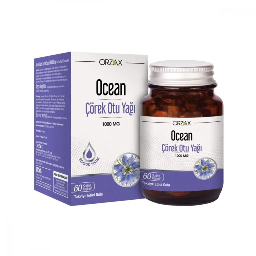 Ocean Çörek Otu Yağı 1000 mg 60 Kapsül