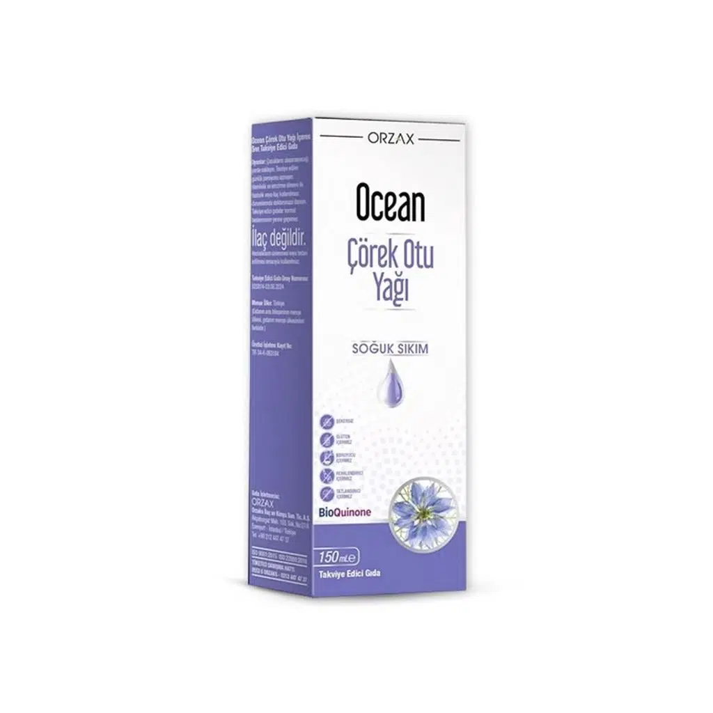 Ocean Çörek Otu Yağı Soğuk Sıkım 150 ml