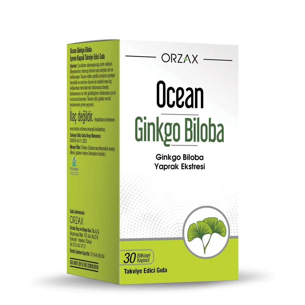 Ocean Ginkgo Biloba 30 Kapsül