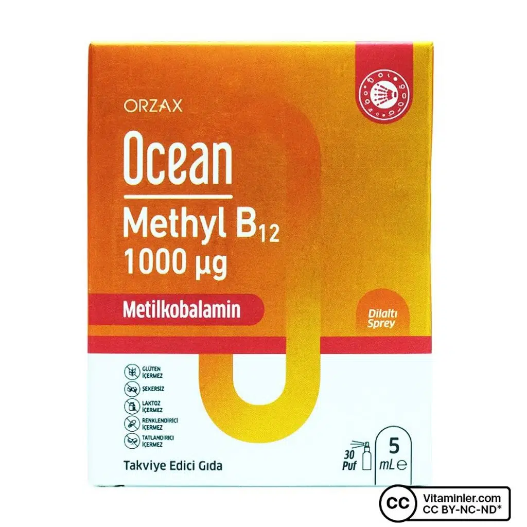 Ocean Methyl B12 Sprey 1000 mg 5 ml - Eski Ambalaj