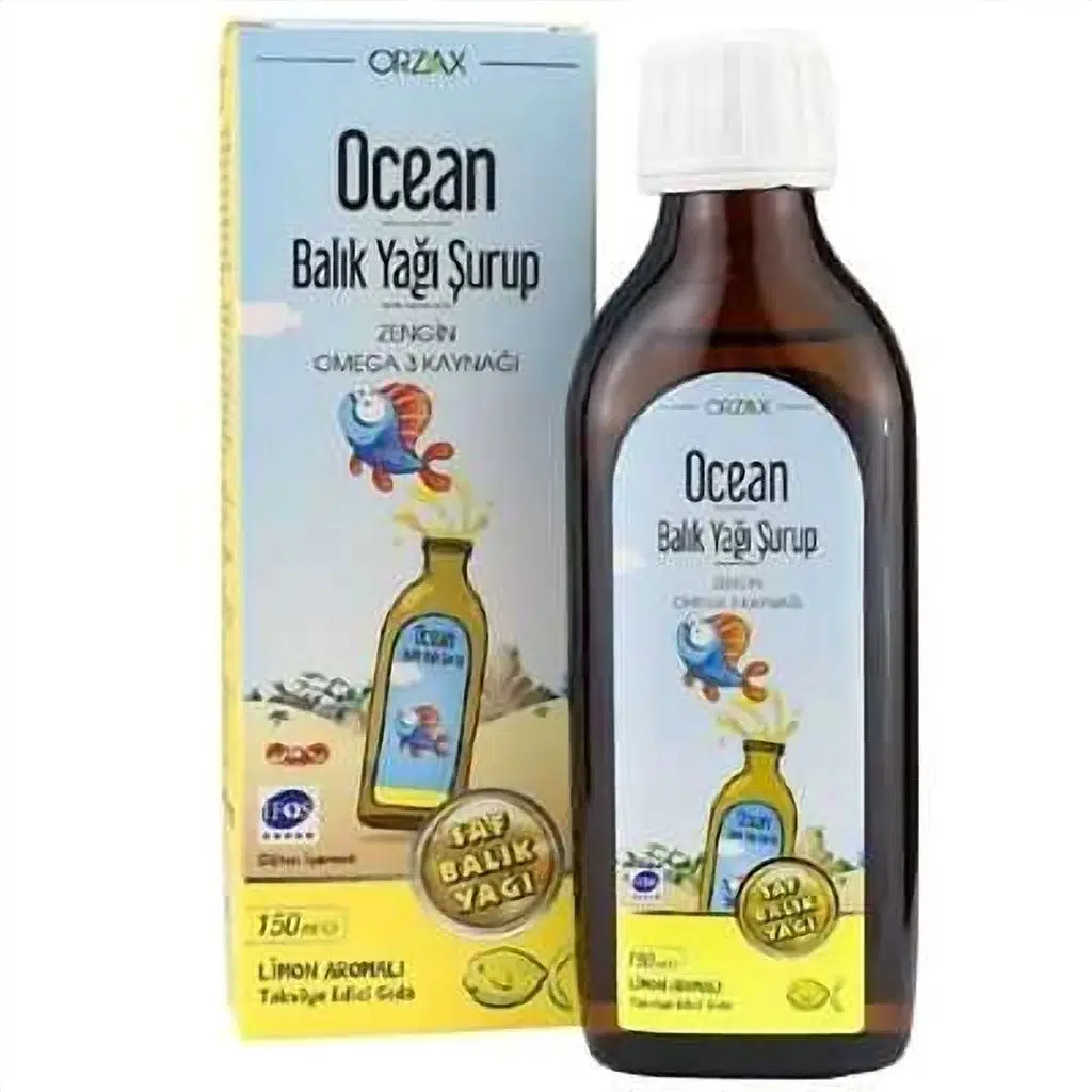 Ocean Omega 3 Limonlu Balık Yağı Şurubu 150 ml - Eski Ambalaj