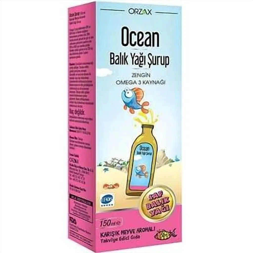 Ocean Tutti Frutti Karışık Meyve Aromalı Balık Yağı Şurup 150 ml