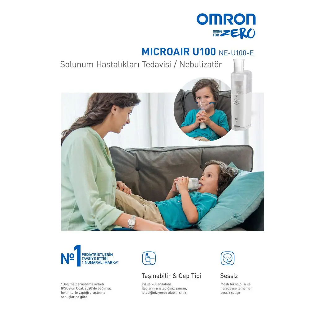 Omron Microaır U100 Elde Taşınabilir Nebülizatör