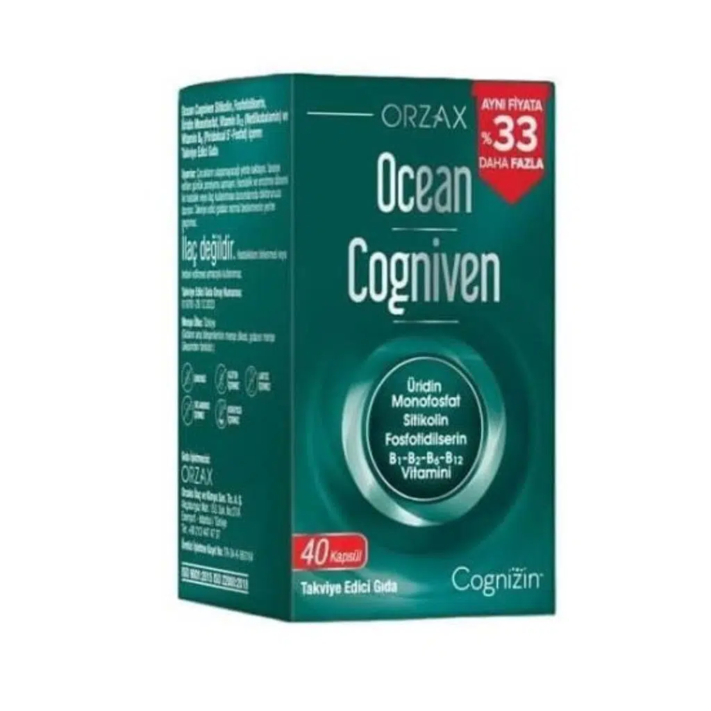Orzax Ocean Cogniven 40 Kapsül - %33 Daha Fazla Etiketli