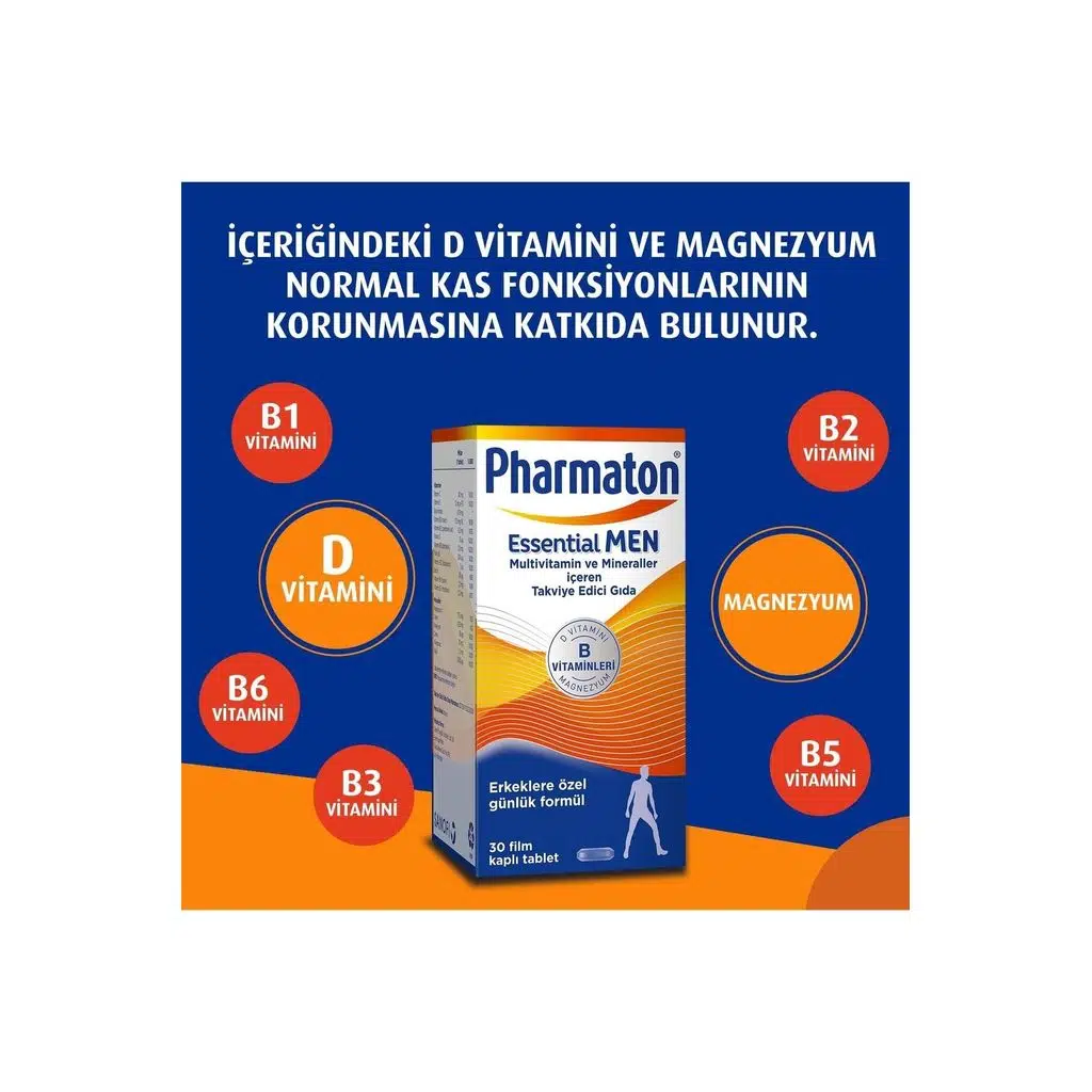 Pharmaton Essential Men 30 Film Kaplı Tablet