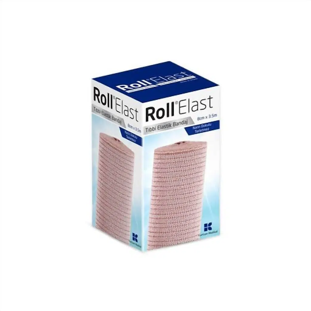 Roll Elast Bandaj Ten Rengi 8cm x 3,5m