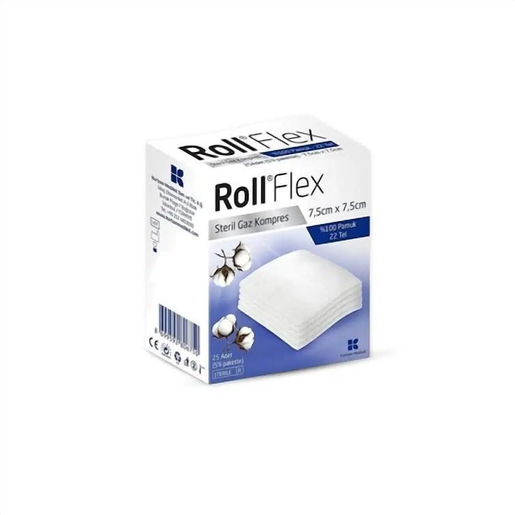 Roll Flex Gaz Kompres 7,5cm X 7,5cm 25'li