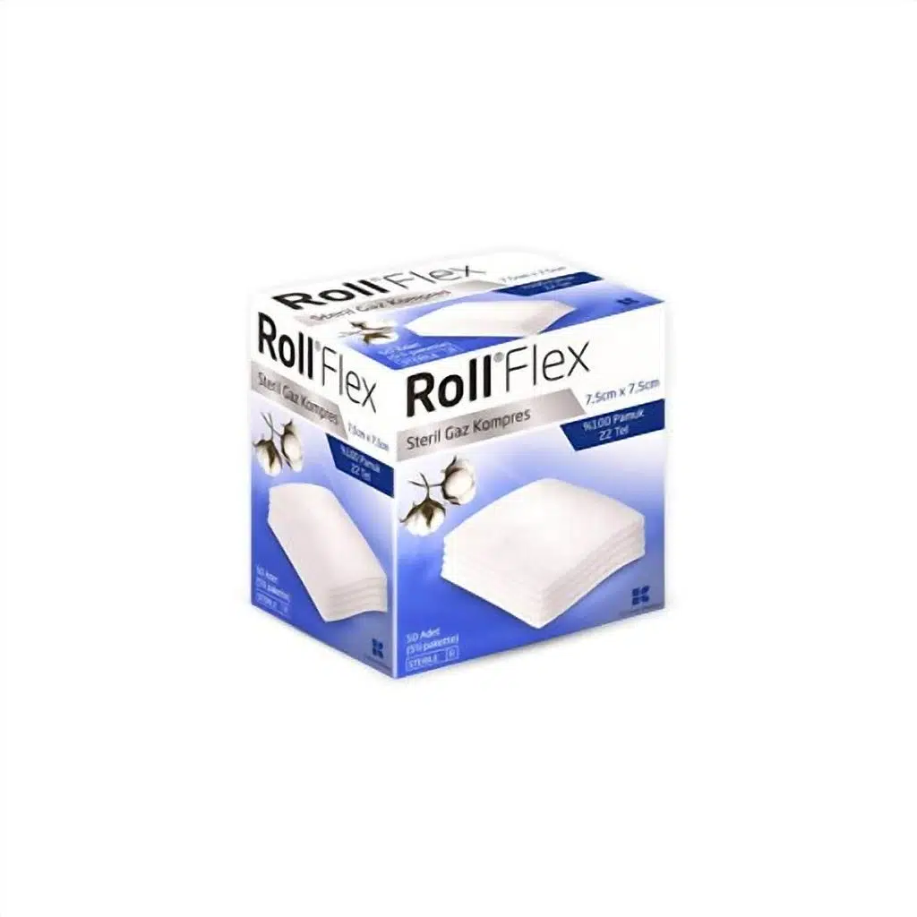 Roll Flex Gaz Kompres 7,5cm x 7,5cm 50'li