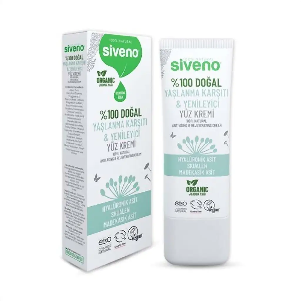 Siveno Doğal Yüz Kremi Yaşlanma Karşıtı 30 ml