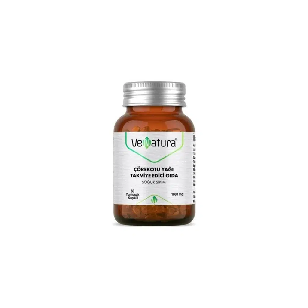 Venatura Çörekotu Yağı 1000 mg 60 Yumuşak Kapsül
