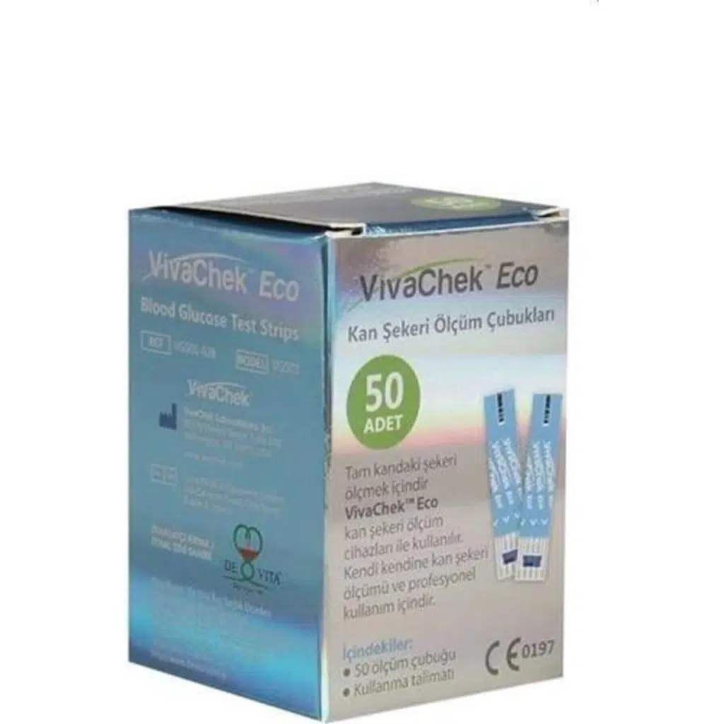 Vivachek Eco 50'li Şeker Ölçüm Çubuğu
