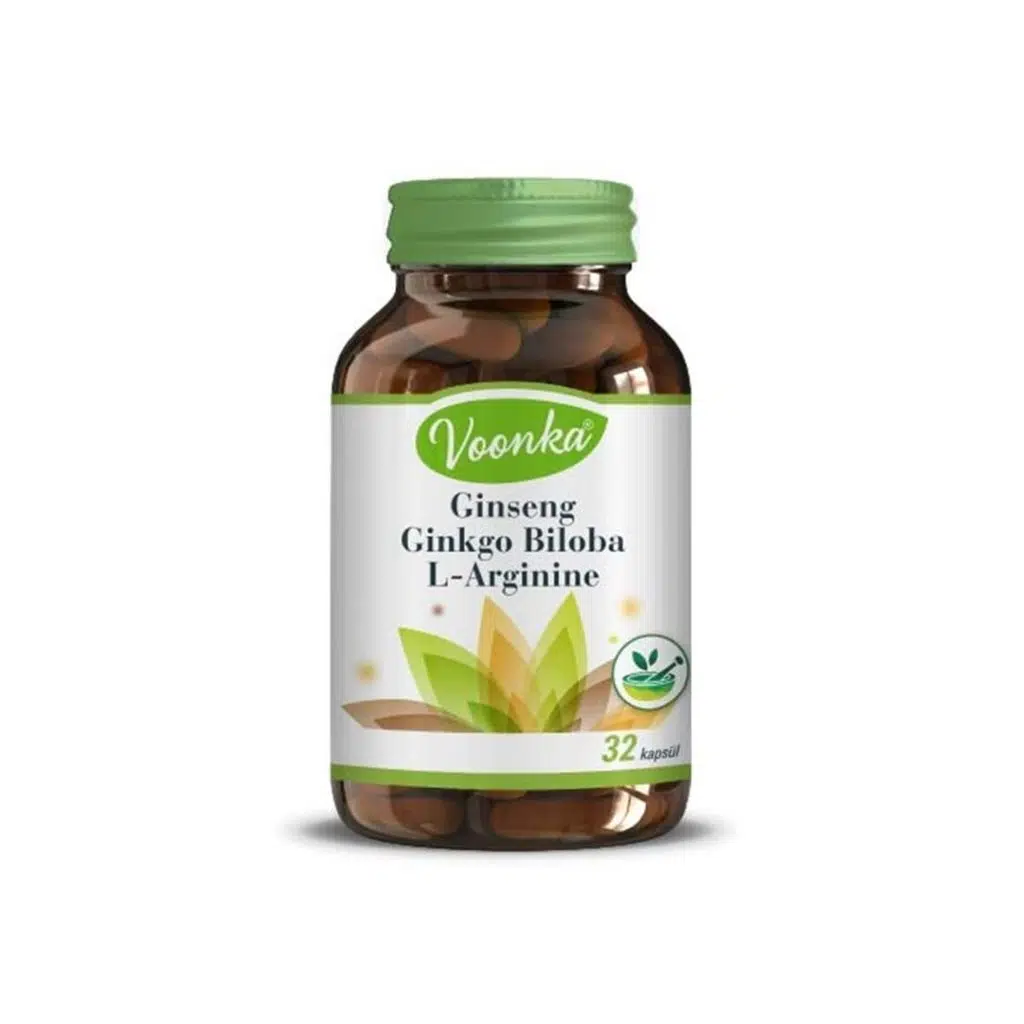 Voonka Ginseng Ginkgo Biloba L-Arginine 30 Kapsül