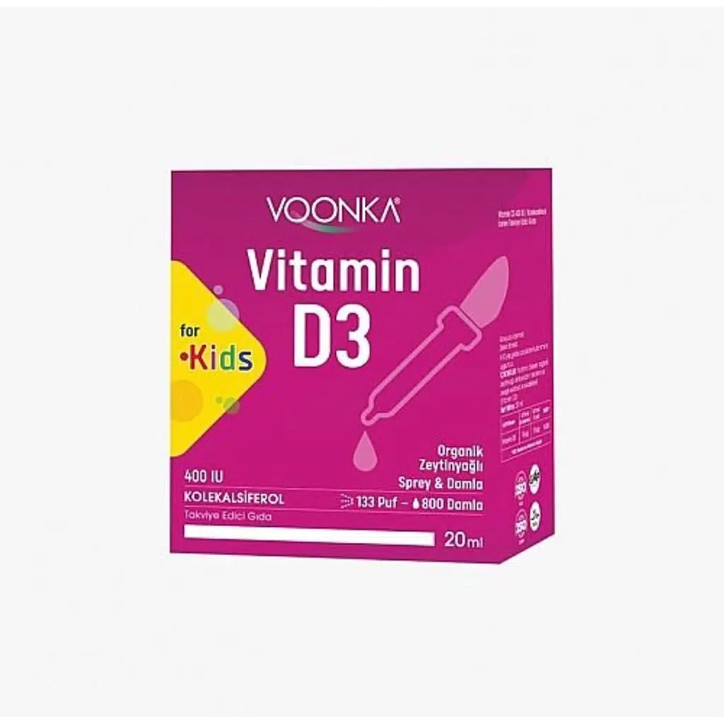 Voonka Kids Vitamin D3 400 Iu Sprey Damla 20 ml