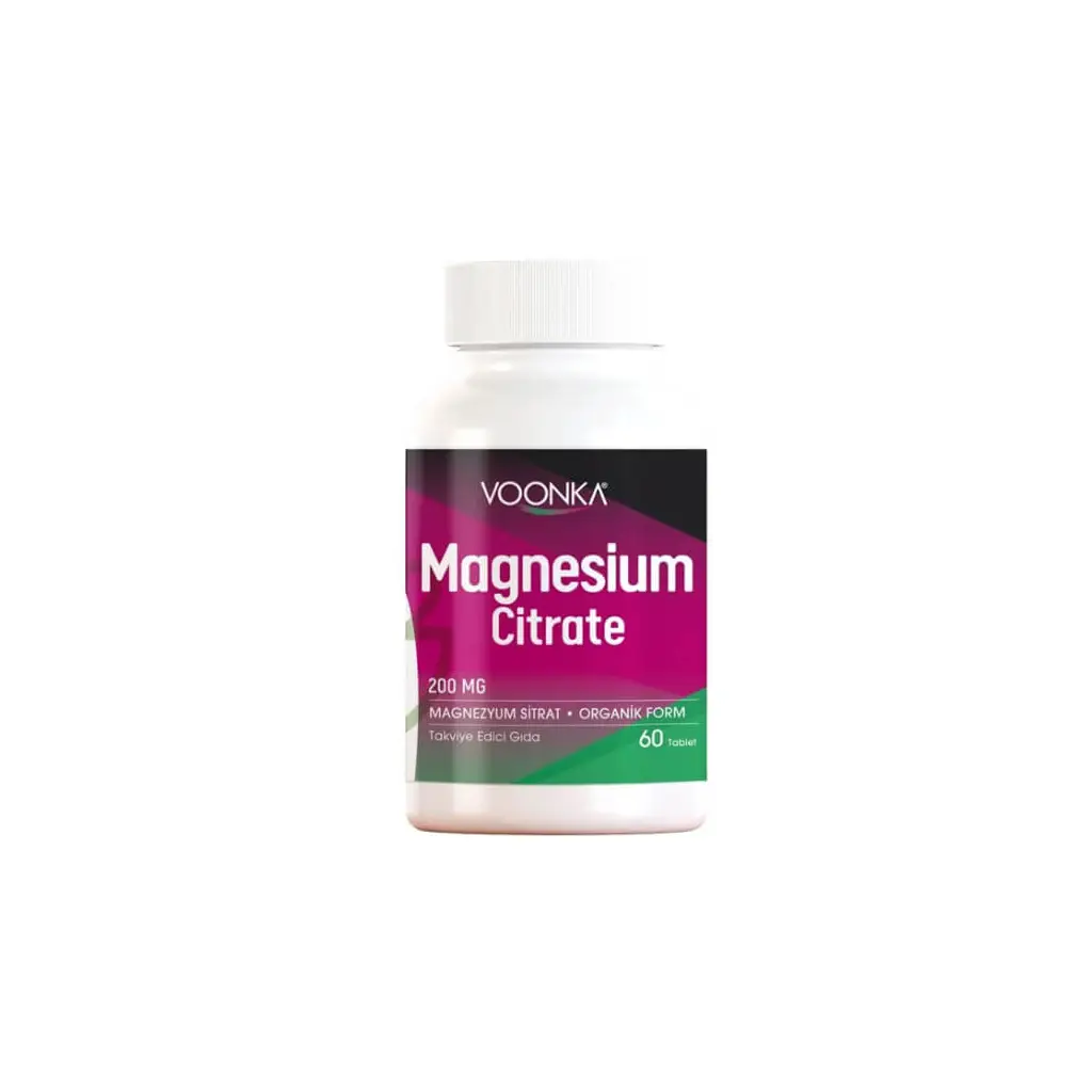 Voonka Magnesium Citrate 200 mg 62 Kapsül
