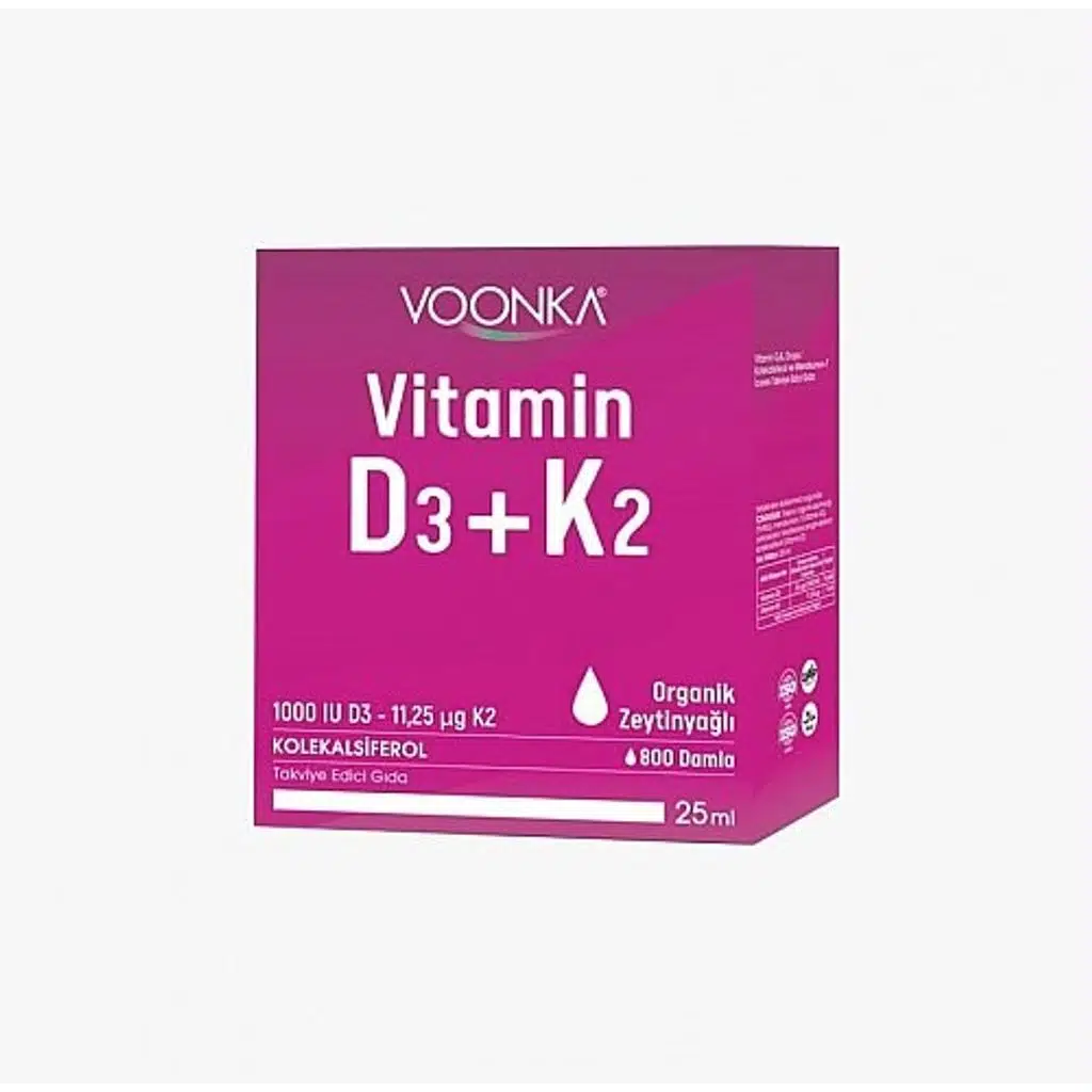 Voonka Vitamin D3+K2 Damla 25 ml