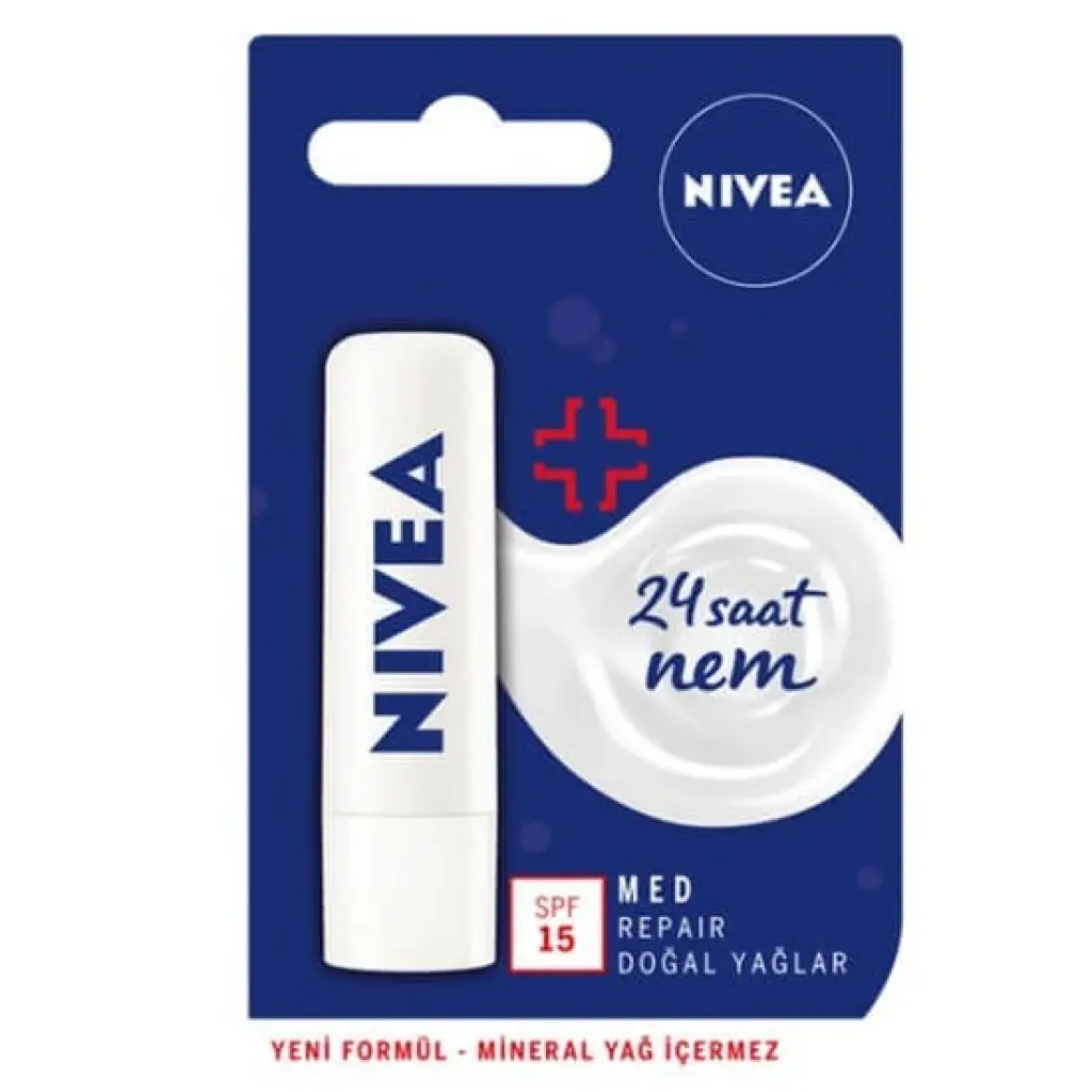Nivea Lip Stick Med Repair SPF15 24 Saat Nem 30 Adet
