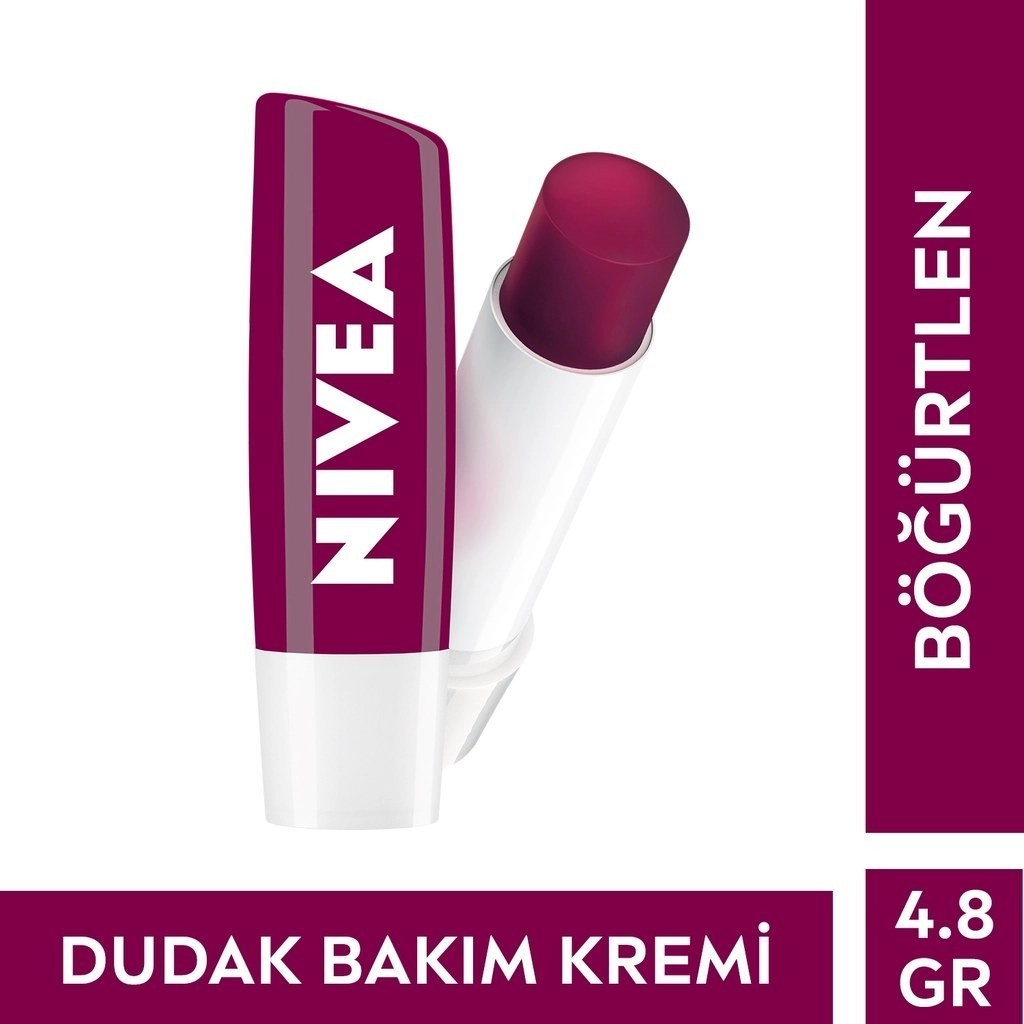 Nivea Bakım Yapan Dudak Bakım Kremi Black Berry 4,8 gr 50 Adet