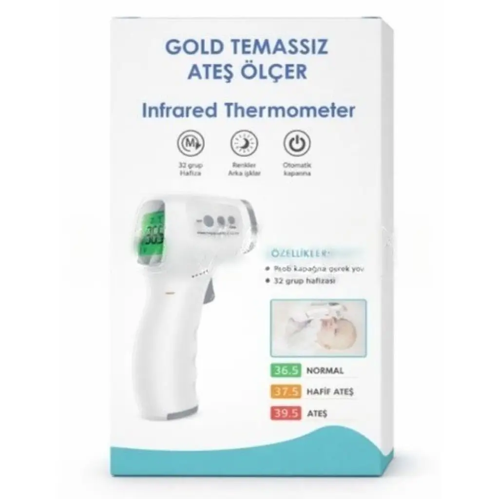 Serfarma Temassız Ateş Ölçer Gold Axd-515 20 Adet