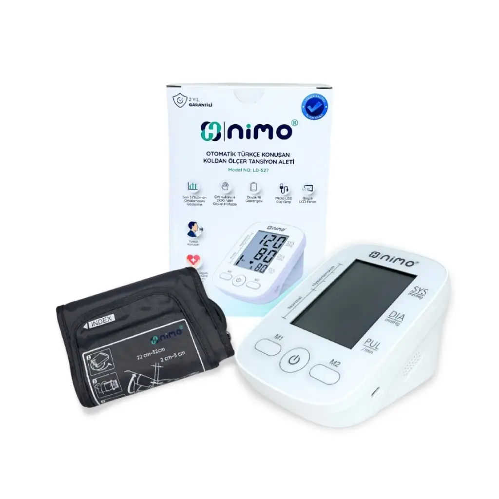 Nimo Konuşan Koldan Ölçer Tansiyon Aleti Ld-527 10 Adet
