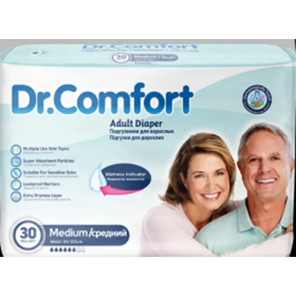 Dr. Comfort Yetişkin Belbantlı Medium Hasta Bezi 30’lu 10 Adet