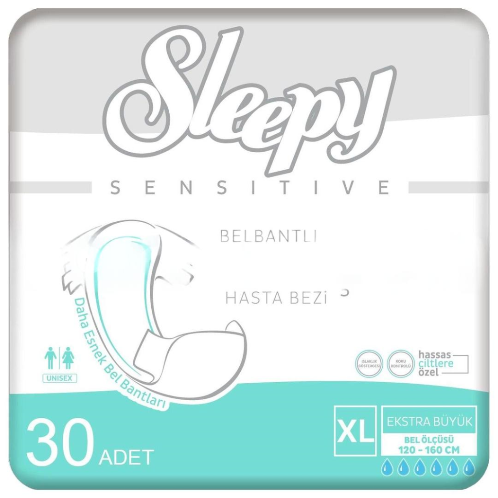 Sleepy Yetişkin Ekstra Büyük Boy Hasta Bezi 30’lu 10 Adet