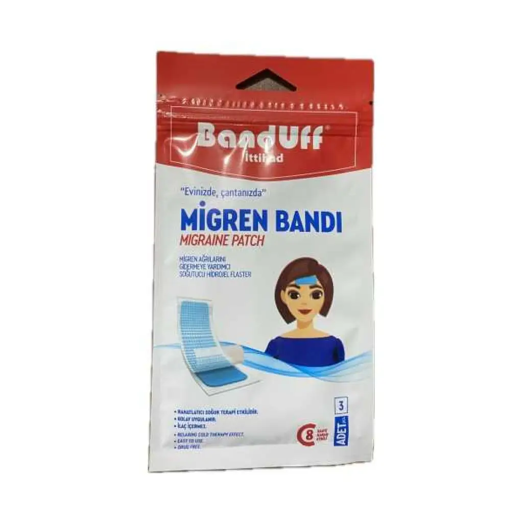 Banduff Migren Bandı 3’lü 100 Adet