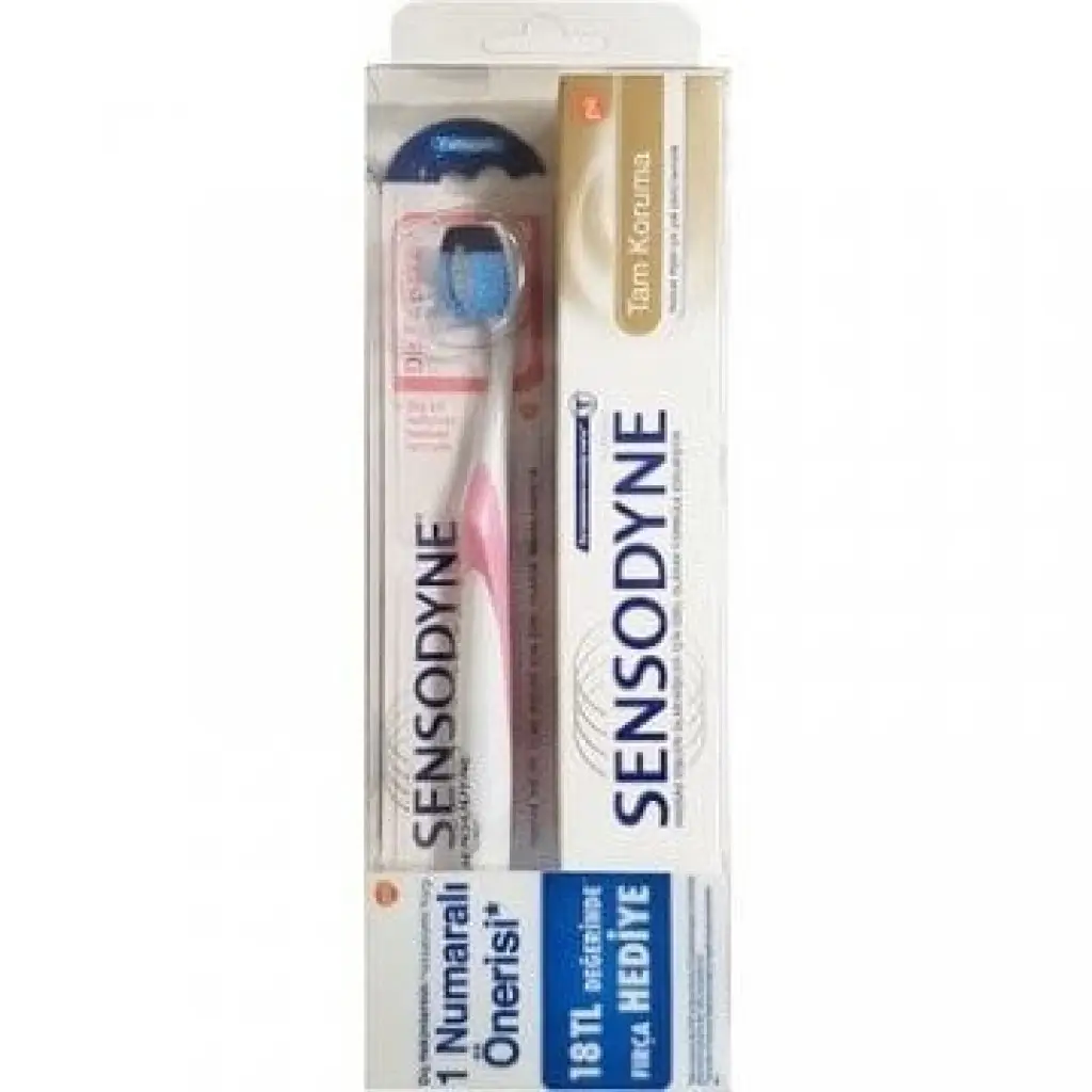 Sensodyne Diş Macunu Tam Koruma 75 ml + Diş Fırçası Yumuşak 30 Adet