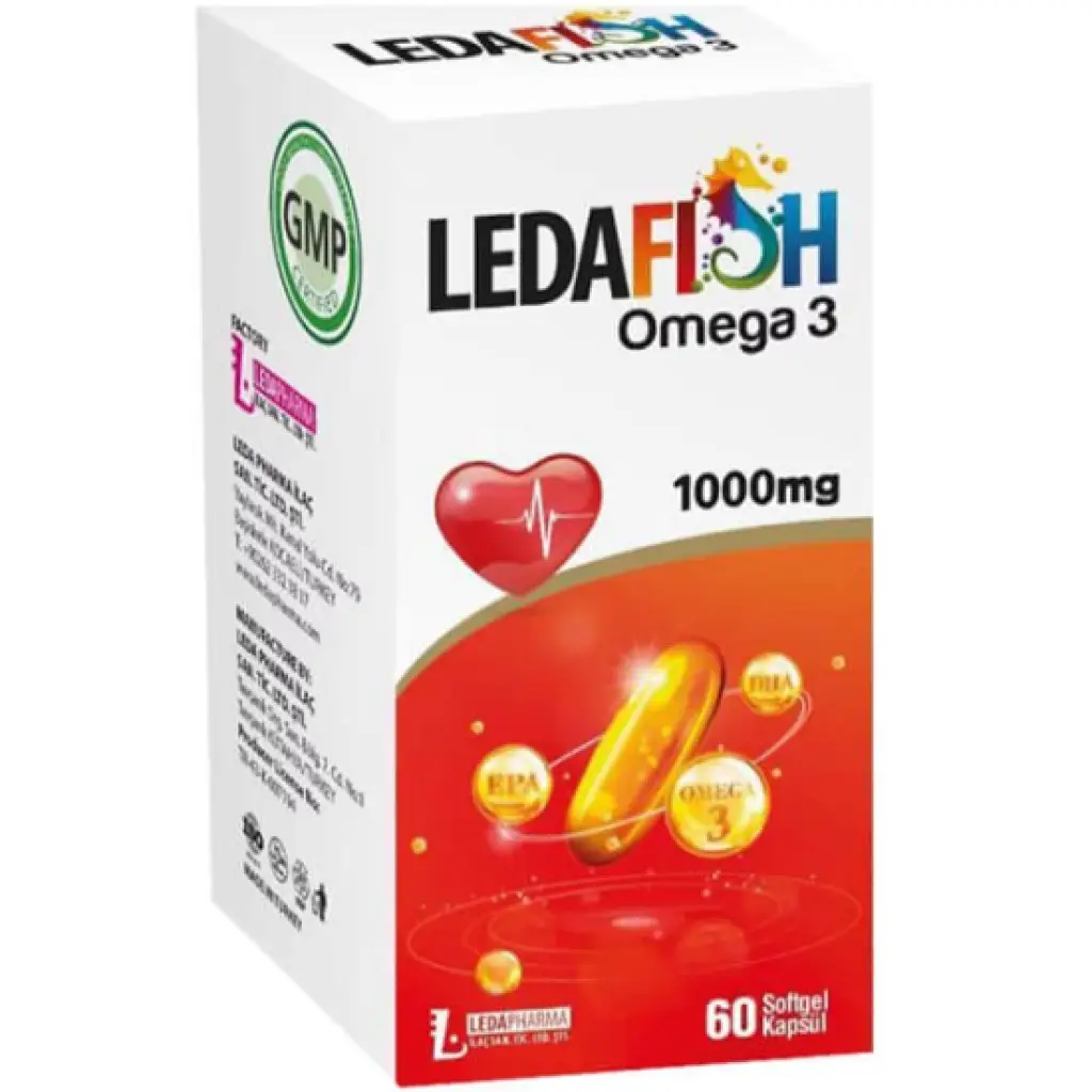 Ledafish Omega-3 1000 mg 60 Softgel 30 Adet