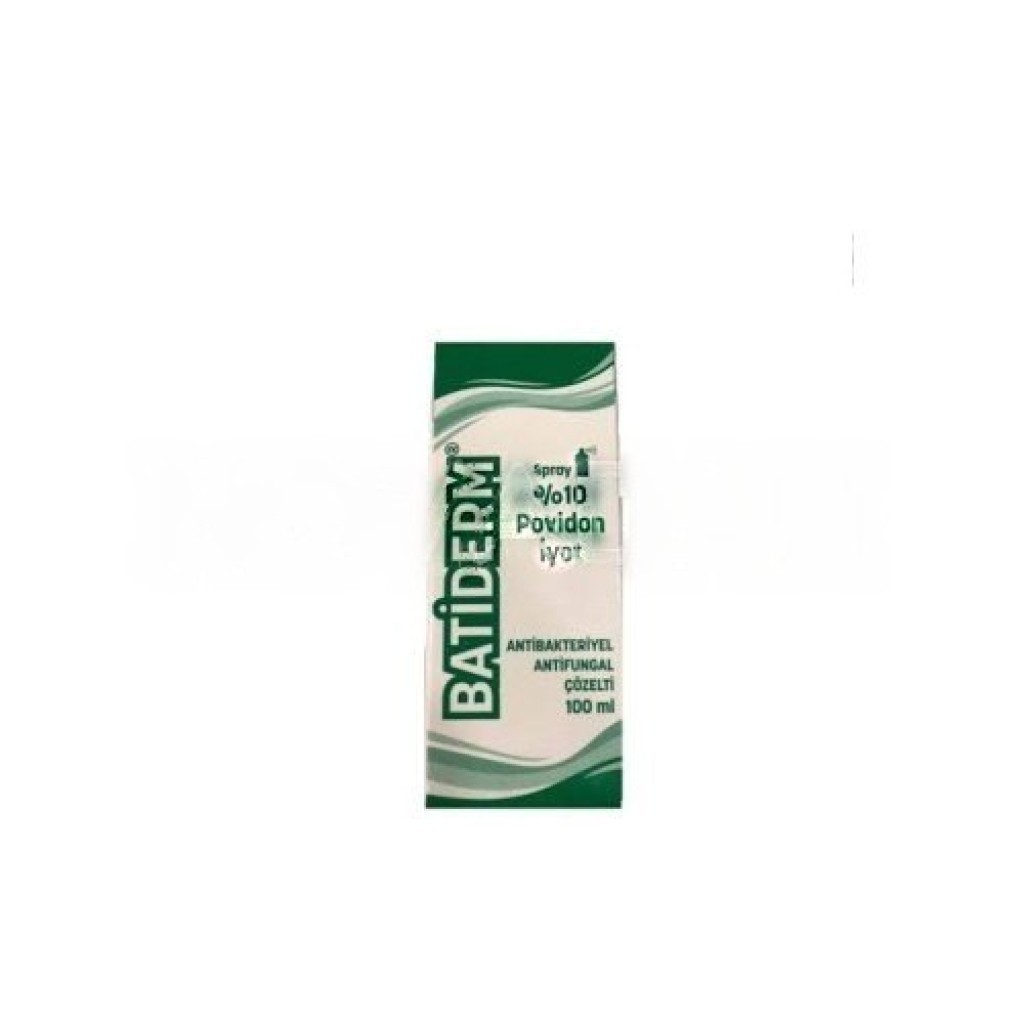 Batiderm Antibakteriyel Antifungal Çözelti Sprey 100 ml 100 Adet