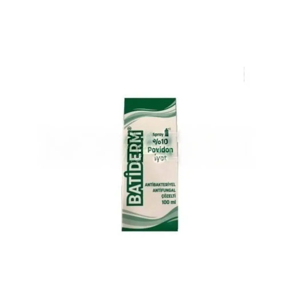Batiderm Antibakteriyel Antifungal Çözelti Sprey 100 ml 100 Adet