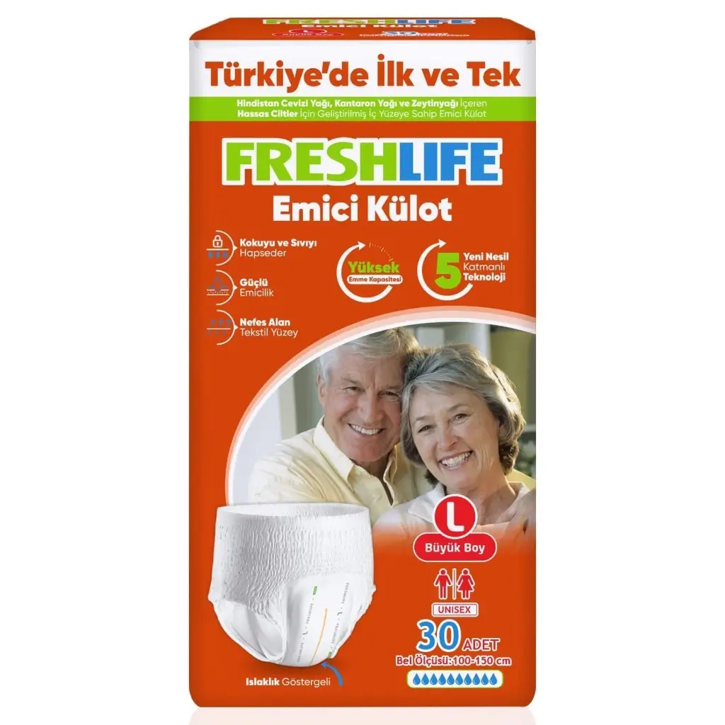 Freshlife Hasta Külot Bez Poşet Large 2x15 30’lu 10 Adet