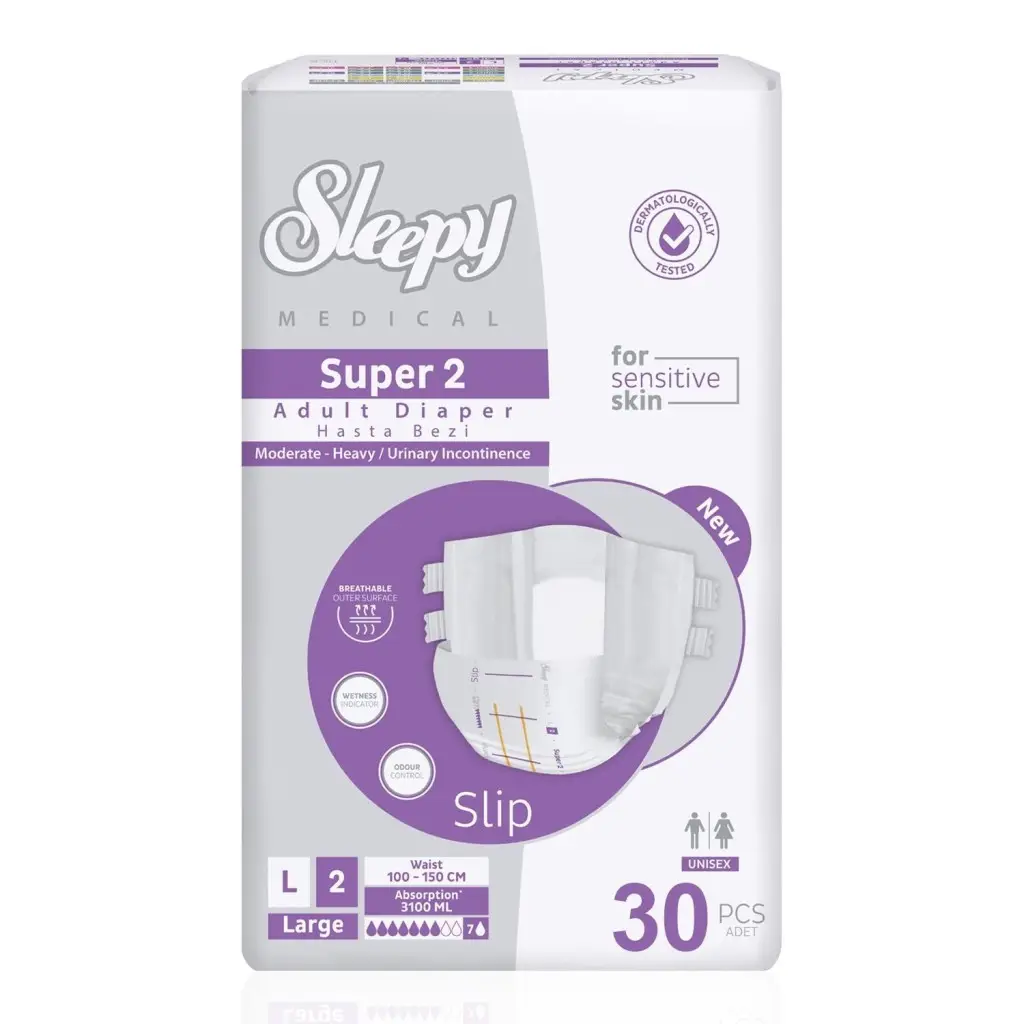 Sleepy Medikal Bel Bantlı Hasta Bezi Large 30’lu 10 Adet