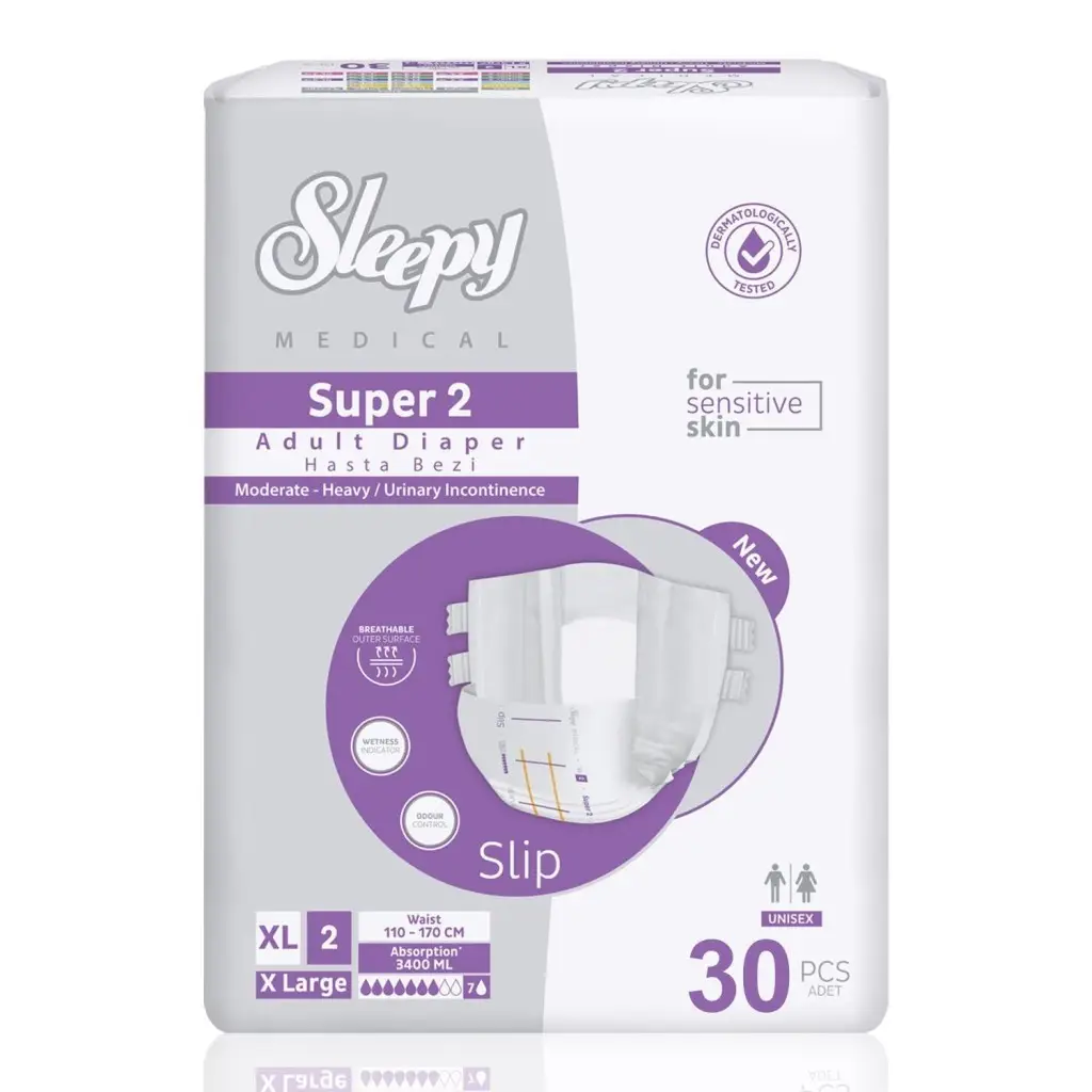 Sleepy Medikal Bel Bantlı Hasta Bezi xLarge 30’lu 5 Adet